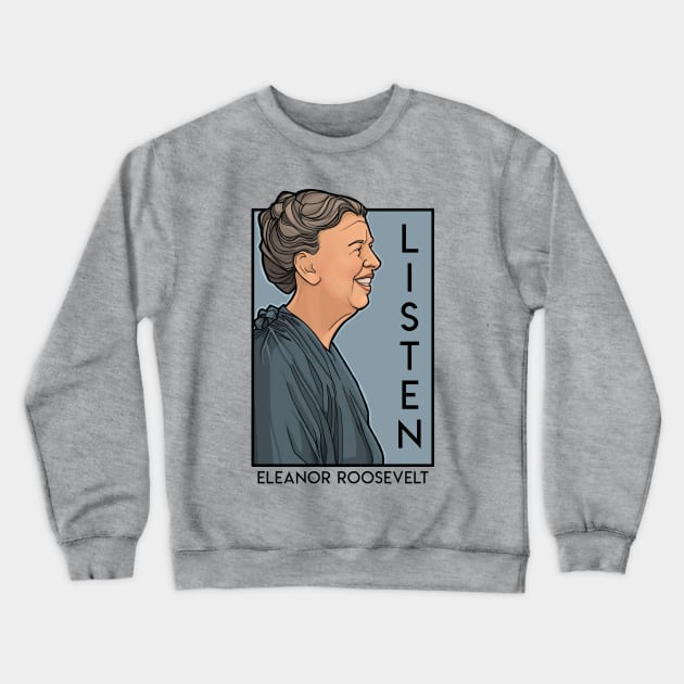 Listen Crewneck Sweatshirt by KHallion